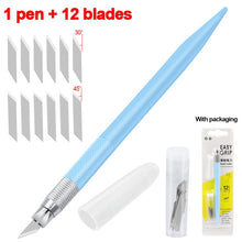 Load image into Gallery viewer, Craft Cutting Pen Tools 360 Degree Rotating Blade 3 Heads Stainless Steel Blade DIY Durable Portable Art Carving Cutter Knife
